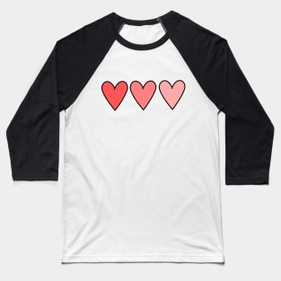 Cute VSCO pink ombre hearts Baseball T-Shirt